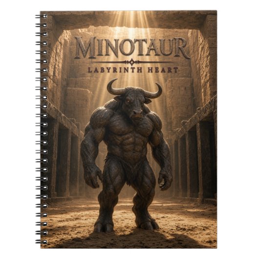 Minotaur Labyrinth Herz Dunkle Kino Notizblock (Vorderseite)