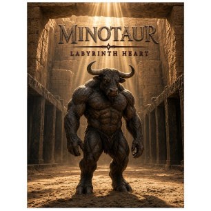 Minotaur Labyrinth Herz Dunkle Kino Postkarte