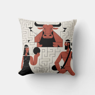 Minotaur-Labyrinth-Kissen Kissen