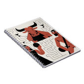 Minotaur Labyrinth-Notebook Notizblock (Rechte Seite)