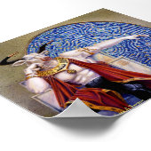 Minotaur mit Mosaikdruck Poster (Ecke)