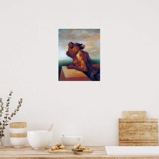 Minotaur nach Watts - Version 2 Poster (Küche)