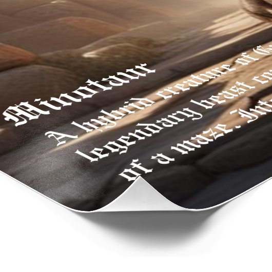 Minotaur Poster (Ecke)