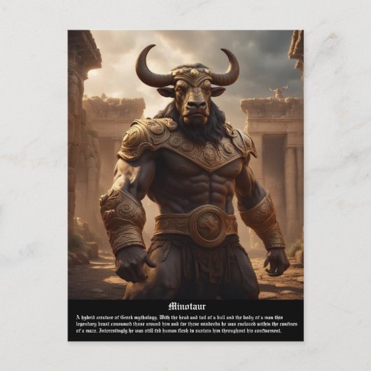 Minotaur Postkarte (Vorderseite)