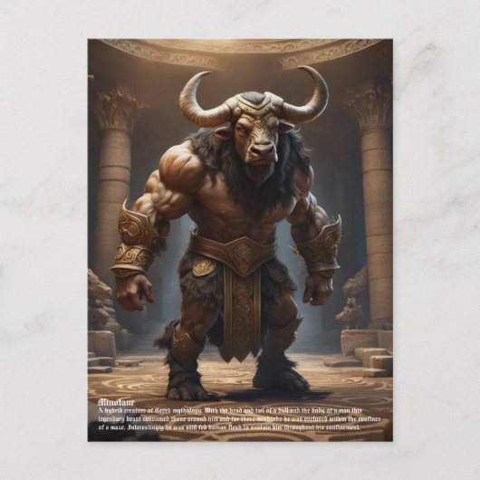 Minotaur Postkarte (Vorderseite)