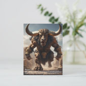 Minotaur Postkarte (Stehend Vorderseite)