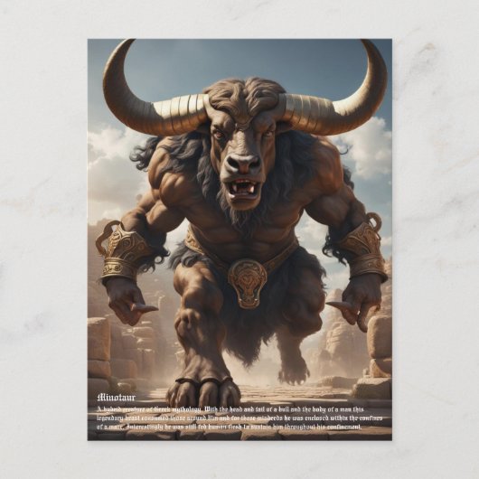 Minotaur Postkarte (Vorderseite)