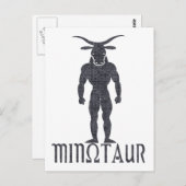 Minotaur Postkarte (Vorne/Hinten)