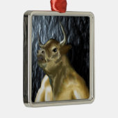 Minotaur Silbernes Ornament (Rechts)