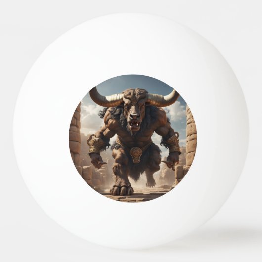Minotaur Tischtennisball (Vorderseite)