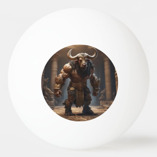 Minotaur Tischtennisball (Vorderseite)