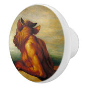 Minotaur (von George Frederic Watts) Keramikknauf (Rechts)