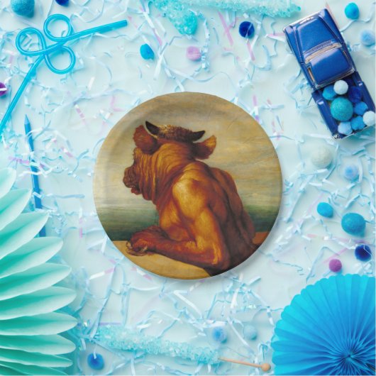Minotaur (von George Frederic Watts) Pappteller (Party)