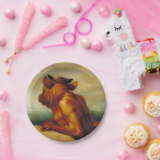 Minotaur (von George Frederic Watts) Pappteller (Party)