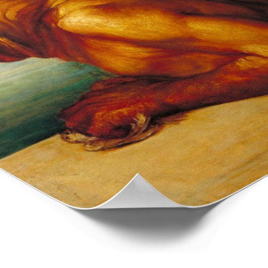 Minotaur (von George Frederic Watts) Poster (Ecke)