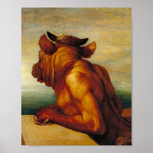 Minotaur (von George Frederic Watts) Poster (Vorne)