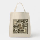 Minotaur's Labyrinth Grocery Tasche (Rückseite)