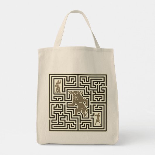 Minotaur's Labyrinth Grocery Tasche (Rückseite)