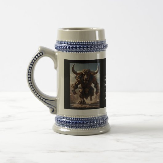 Minotaurus  bierglas (Links)
