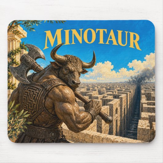 Minotaurus, Gothic Fantasy Monster Mousepad (Vorne)