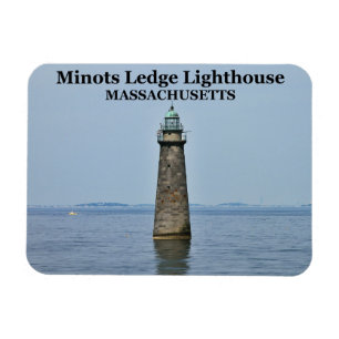 Minots Ledge Leuchtturm, Massachusetts FotoMagnet Magnet