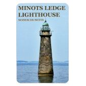 Minots Ledge Leuchtturm, Massachusetts FotoMagnet Magnet (Vertikal)