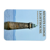 Minots Ledge Leuchtturm, Massachusetts FotoMagnet Magnet (Horizontal)