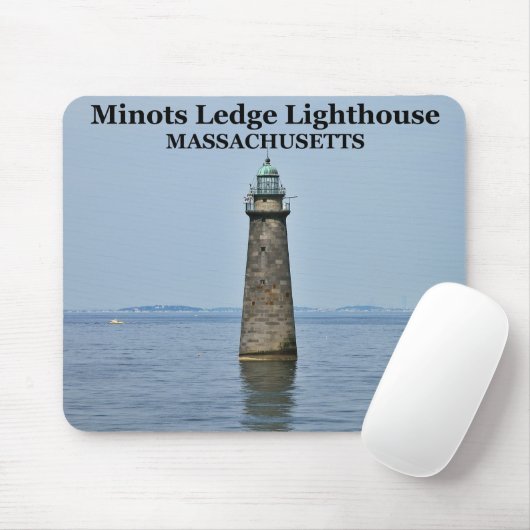 Minots Ledge Leuchtturm, Massachusetts Mousepad (Mit Mouse)