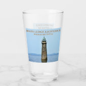 Minots Ledge Leuchtturm, Massachusetts Pint Glass Glas (Rückseite)