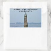 Minots Ledge Leuchtturm, Massachusetts Stickers (Tasche)