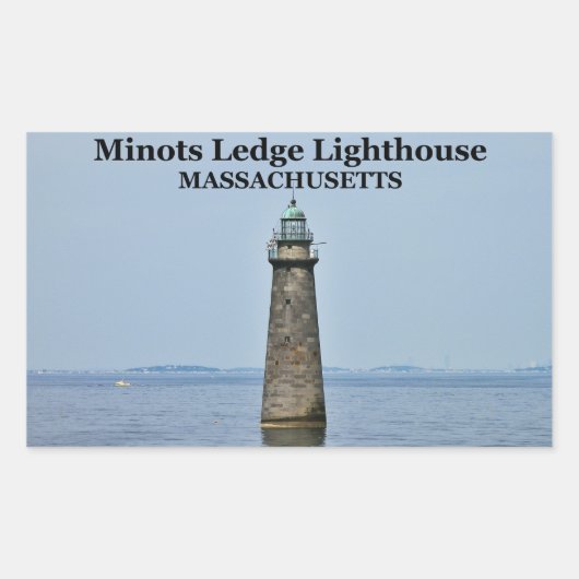 Minots Ledge Leuchtturm, Massachusetts Stickers (Vorderseite)