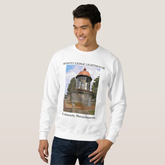 Minots Ledge Lighthouse, Cohassett Massachusetts Sweatshirt (Vorne ganz)