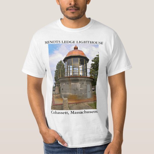 Minots Ledge Lighthouse, Cohassett Massachusetts T-Shirt (Vorderseite)