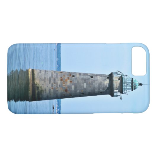 Minots Ledge Lighthouse Massachusetts iPhone Case (Rückseite (Horizontal))