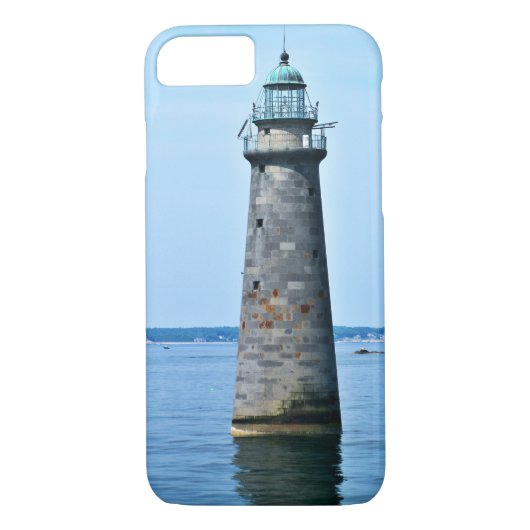 Minots Ledge Lighthouse Massachusetts iPhone Case (Rückseite)