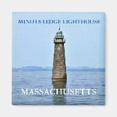 Minots Ledge Lighthouse, Massachusetts Magnet (Vorne)