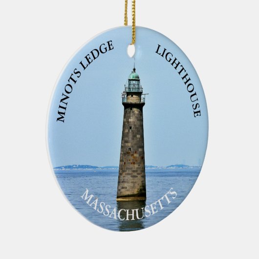 Minots Ledge Lighthouse Massachusetts Ornament (Rechts)