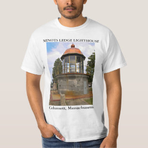 Minots Leisten-Leuchtturm, Cohassett Massachusetts T-Shirt