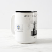 Minots Leisten-Licht - Massachusetts Zweifarbige Tasse (Vorderseite Links)