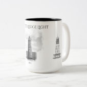 Minots Leisten-Licht - Massachusetts Zweifarbige Tasse (VorderseiteRechts)