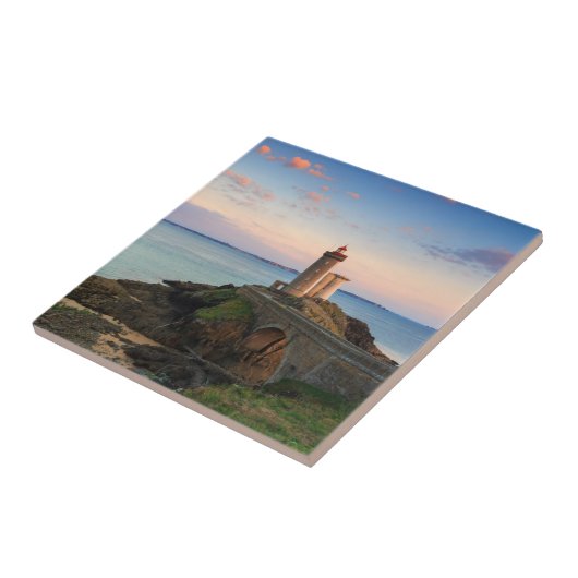 Minou Leuchtturm in Frankreich Fliese (Seite)