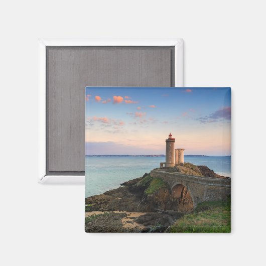 Minou Lighthouse in Frankreich Magnet (Vorderseite/Rückseite)