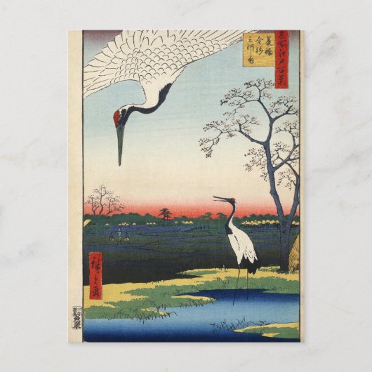 Minowa, Kanasugi, Mikawashima Postkarte (Vorderseite)