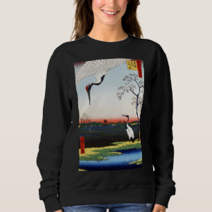 Minowa, Kanasugi, Mikawashima von Utagawa Hiroshig Sweatshirt