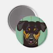 MinPin - Minature Pincher Magnet (Vorderseite/Rückseite)