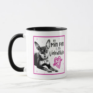 MinPin Valentine Tasse Niedliches Min Button Zei
