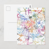 Minsk Belarus City Map Postkarte (Vorne/Hinten)