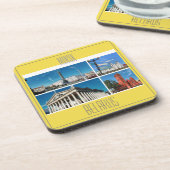 Minsk Belarus Collage Architecture Untersetzer (Linke Seite)