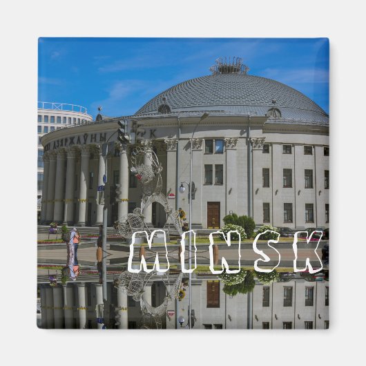 Minsk Belarus Staat Circus Architecture City Magnet (Vorne)