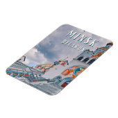 Minsk, belarussische Gastronomie Magnet (Linke Seite)